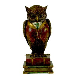 resin owl statue