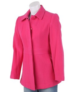 hot pink pea coat
