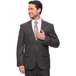 Shop Caravelli Italy Men's Charcoal Suit - On Sale - Free Shipping ...
