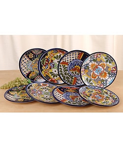 8.5 Mexican Talavera Salad or Dessert Plate for Daily Use and Home Decor 