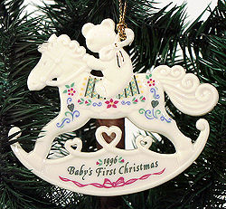 lenox baby's first christmas ornament