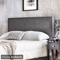 Humble + Haute Stratton Charcoal Upholstered Headboard   Free 