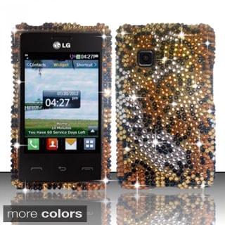 INSTEN Design Pattern Full Diamond Bling Shinny Hard Plastic Phone