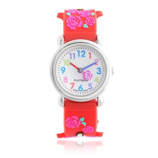 Lily Nily Kids' Plastic and Stainless Steel Pink Hearts Watch ...