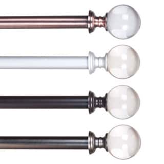 Lavish Home Crystal Ball Curtain Rod