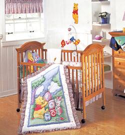 Shop P Is For Pooh 4 Piece Crib Set Free Shipping Today