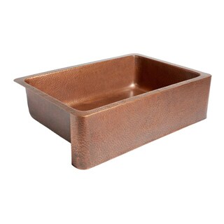 sinkology adams 33 inch farmhouse apon front kitchen sink in pure antique copper - Kitchen Sink Drop In sinkology adams 33 inch farmhouse apon front kitchen sink in pure antique copper - Kitchen Sink Drop In