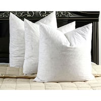 European Square 26 X Inch Feather Pillows Set Of 2 Free White Cotton Down And Feather Euro Square Pillow Set Of 2