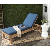 Deluxe Teak Chaise Lounge with Tray - Free Shipping Today ... Deluxe Teak Chaise Lounge with Tray - Free Shipping Today ... on Safavieh Outdoor Living Solano Sunlounger id=27075