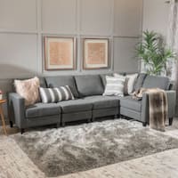 Zahra 5-piece Fabric Sofa Sectional by Christopher Knight Home