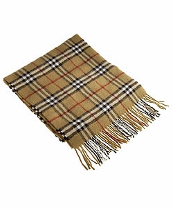 burberry beige plaid wool scarf