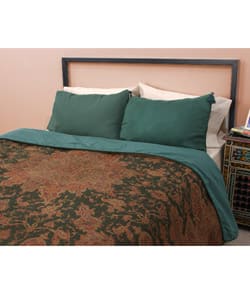 Shop Pashmina Dark Green Duvet Cover Set Pakistan Free