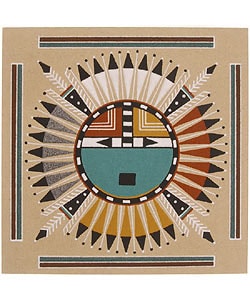 Navajo Moon Sandpainting Native American Overstock 708364 overstock com online shopping bedding furniture electronics jewelry clothing more