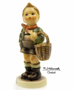 hummel boy with basket