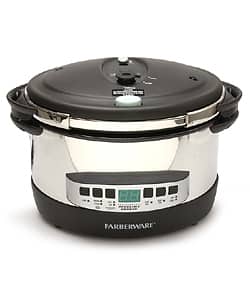 Farberware 8 Qt Cookware Aluminum Pressure Cooker with Wire Trivet 