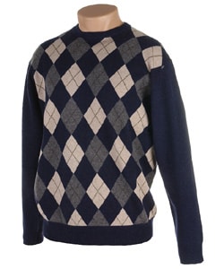 Northern Isles Men's Cashmere Argyle Sweater - 409988 - Overstock.com ...