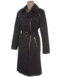 Ramosport Black Trench Coat w/Zippers - 412223 - Overstock.com Shopping ...