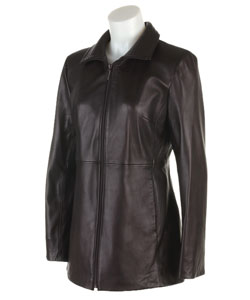 Kenneth Cole Reaction Black Leather Jacket Size XL