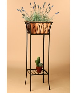 Tall Black Copper Wrought Iron Planter Ping The Best Deals On Planters Hangers Stands Tall Black Copper Wrought Iron Planter Ping The Best Deals On Planters Hangers Stands