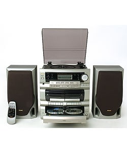 compact stereo system with turntable