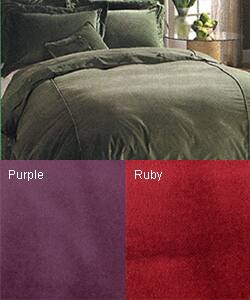 Shop Soho Velvet Purple Duvet Cover Set With Bedskirt Overstock