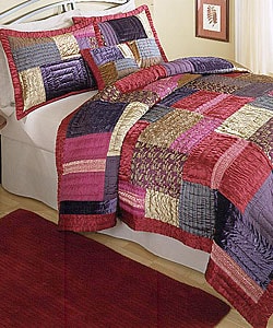 Shop Sari Patchwork Quilt Set Overstock 1558528