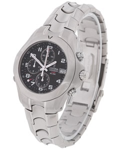 Festina Men's Cobra Alarm Chronograph Black Dial Watch - Overstock - 1574012