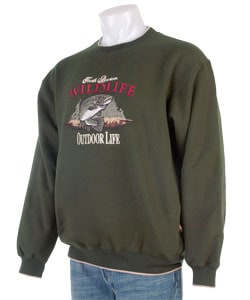 mens embroidered wildlife sweatshirts