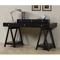 Shop Sawhorse Desk With Hutch Overstock 4231881
