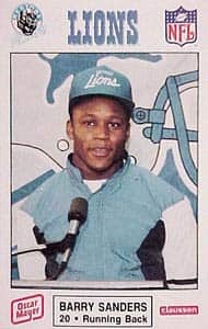 Barry Sanders Rare Oscar Meyer Rookie Card - Bed Bath & Beyond - 28686 Barry Sanders Rare Oscar Meyer Rookie Card - Bed Bath & Beyond - 28686