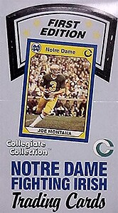 first edition notre dame trading cards 1990 Notre Dame Fighting Irish 1st Edition Pack