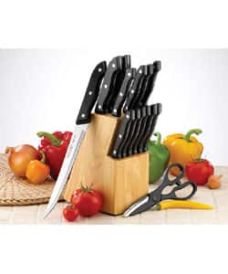 VINTAGE 4 Pcs ROGERS CUTLERY STAINLESS KITCHEN KNIFE SET + butcher block  Chile