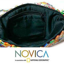 Recycled Metalized Wrapper Eco Fun Small Shoulder Bag (Guatemala