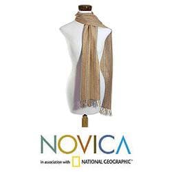 Handcrafted Cotton 'Harvest Riches' Scarf (El Salvador) Novica Scarves & Wraps