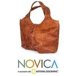 Leather Urban Honey Large Hobo Bag (Mexico)