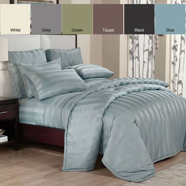 Peninsula Stripe Down Alternative 3-piece Comforter Set