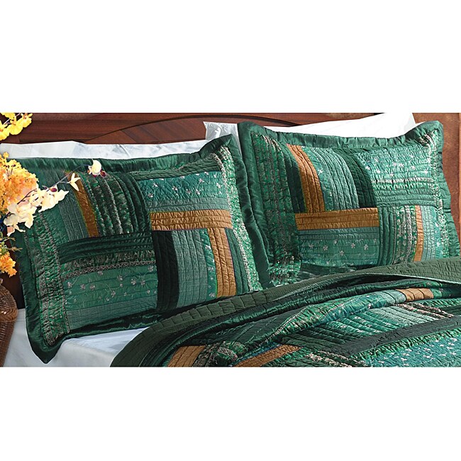 Greenland Home Fashions Ariel Quilted Standard-size Shams (Set of 2)