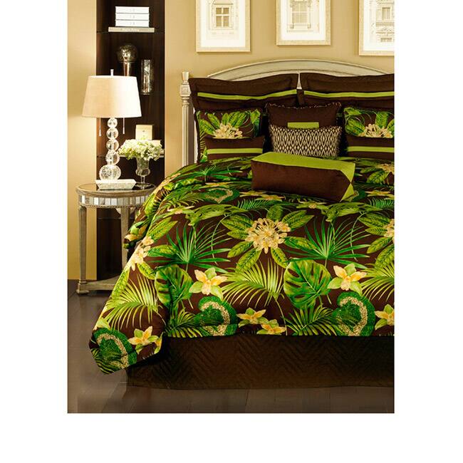 Rain Forest 4-piece Comforter Set - Green