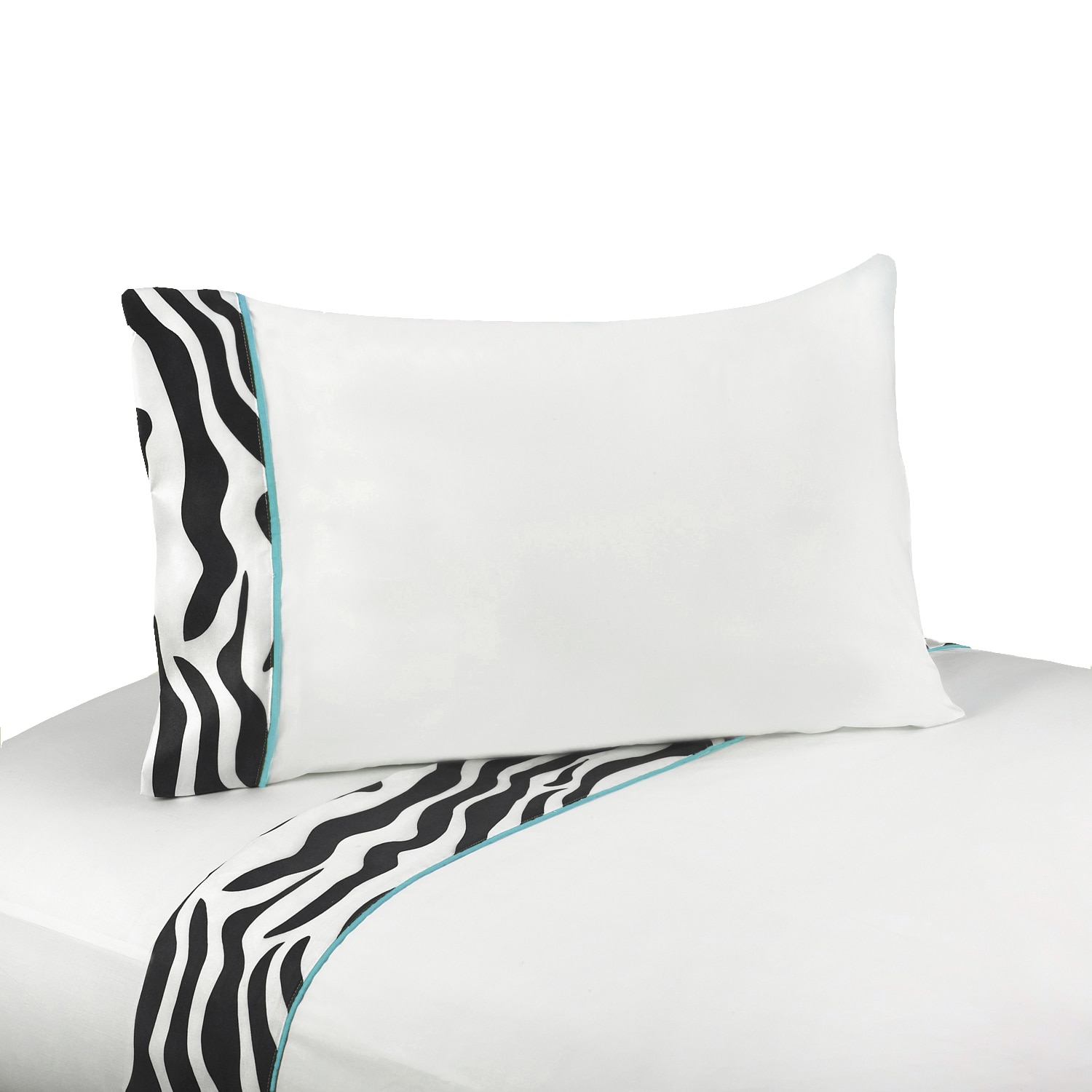 turquoise zebra print bedding