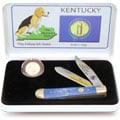U.S. Mint State Quarter Series Kentucky Knife/Coin Set
