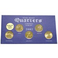 24k Gold Plated 2002 State Quarter Series & Knife