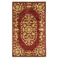 Safavieh Handmade Heritage Timeless Traditional Red Wool Rug - 3' x 5'
