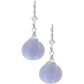 Lola's Jewelry Blue Lace Agate Gemstone Briolette Earrings