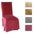 Micro Suede Parsons Chair Slipcover Pair