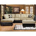 Monica Microsuede Sectional Sofa