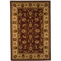 Safavieh Handmade Isfahan Burgundy/ Ivory Wool and Silk Rug - 5' x 8'