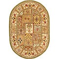 Safavieh Handmade Classic Empire Wool Panel Rug - 7'6" x 9'6" Oval