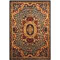 Safavieh Handmade Empire Royal Blue/ Burgundy Wool Rug - 9'6 x 13'6