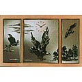 Mirrored Triptych Clock