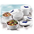 CorningWare French White Pop-Ins 8-piece Bake and Serve Set